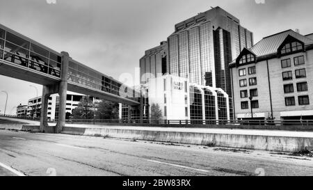 Day 80 Of The Apocalypse in Halifax Nova Scotia Canada. The streets of Halifax are nearly empty. Stock Photo