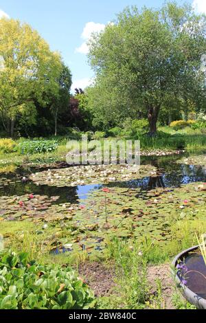 The Pond Gardens of Ada Hofman in Loozen, the Netherlands Stock Photo