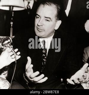 Joseph McCarthy. Portrait of the Republican Senator from Wisconsin ...