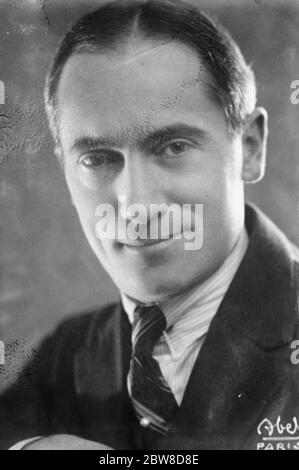 M Maurice Dekobra , whose novel  Phantom Gondola  has been banned . 1 June 1928 Maurice Dekobra ( 1885 - 1973 ) was a French writer . His real name was Maurice Tessier Stock Photo