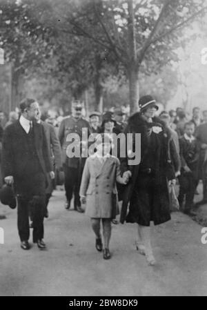 Boy King Michael of Rumania opens new radio exhibition in Bucharest . 1 November 1928 Stock Photo