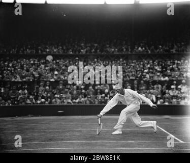 Photo de presse vintage 1934 célèbre star du tennis HENRI COCHET