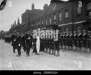 Sultan of Zanzibar at Portsmouth . 4 July 1929 Stock Photo