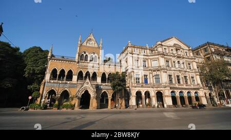 Mumbai, India - December 17, 2018: David Sasson Library, Old British colonial buildings in Mumbai. Stock Photo