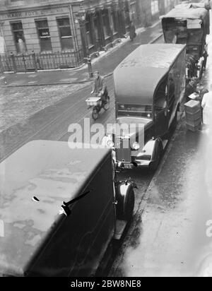 A bedford outside the front of J Collett Ltd hat manufacturers is ...