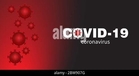 Banner COVID 19 - coronavirus - vector Stock Vector