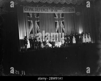 National tableaux at the Plaza Cinema in Blackfen , London . The banner ...