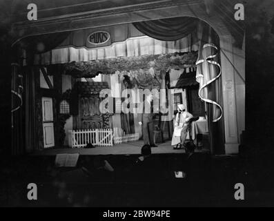 Petts Wood Operatic Society performing on stage . 1936 Stock Photo