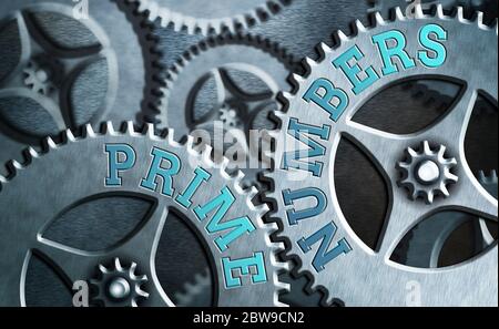 Word writing text Prime Numbers. Business photo showcasing a positive integer containing factors of one and itself Stock Photo