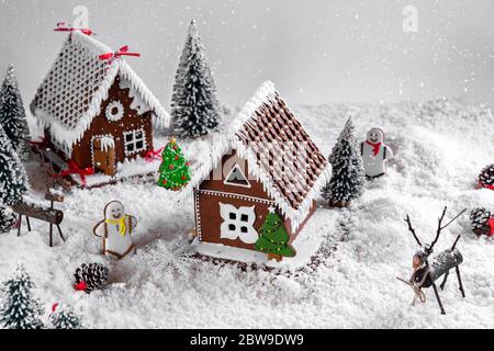 Christmas Gingerbread House Stock Photo