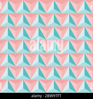 Pattern triangular colored vintage. Geometric pattern abstract, design triangular tile, triangle background retro, wallpaper style decoration. Vector Stock Vector