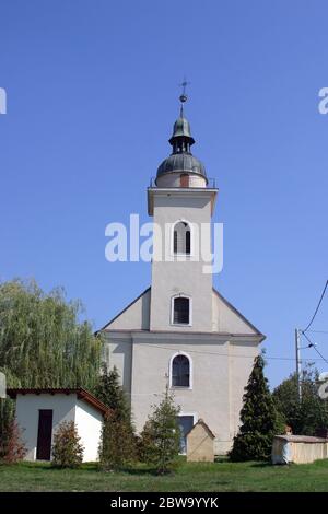 Holy Trinity Parish Church in Kraljevec na Sutli, Croatia Stock Photo