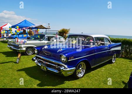 Magnificent Motors, an annual classic car and motoring event on Eastbourne Seafront, East Sussex, UK Stock Photo