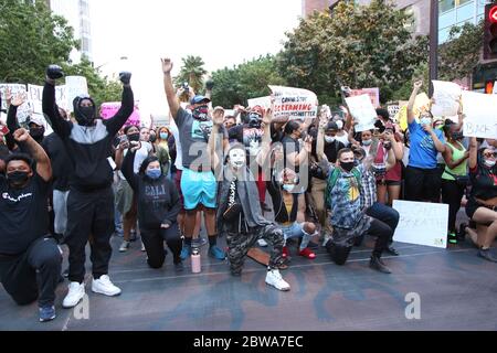 Las Vegas, United States. 30th May, 2020. Las Vegas, NV - May 30, 2020: Demonstration for George Floyd in the downtown container park on May 30, 2020 in Las Vegas, Nevada. (Credit: Peter Noble/The Photo Access) Credit: The Photo Access/Alamy Live News Stock Photo
