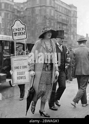 Eton versus Harrow cricket at Lord's Cricket Ground Sir William and Lady Pulteney . 30 July 1930 Stock Photo