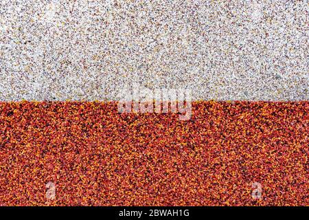 Close up surface of texture of small stone or sand wall background Stock Photo