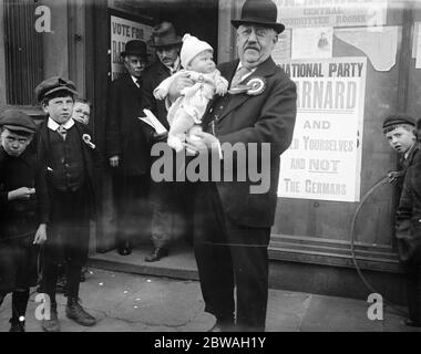 East Islington election Mr Barnard , one of the candidates 23 October 1917 Stock Photo