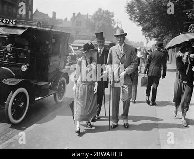 Eton versus Harrow cricket at Lord's Cricket Ground Sir Everard Doyle 9 July 1926 Stock Photo