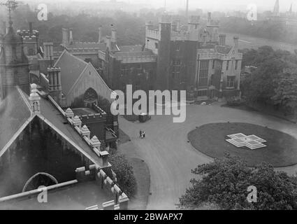 Lambeth Palace the official London residence of the Archbishop of Canterbury in England 29 July 1930 Stock Photo