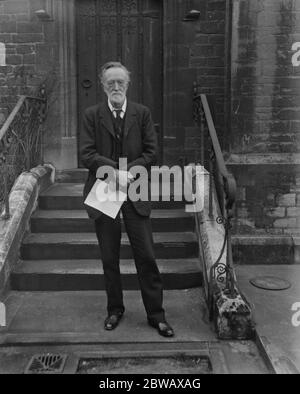 Sir Walter Parrott . The King 's organist . Windsor Castle . 13 February 1923 Stock Photo