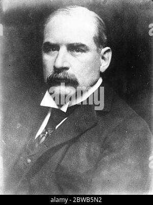 John Pierpont Morgan , American financier, banker, philanthropist and art collector . 2 October 1924 Stock Photo