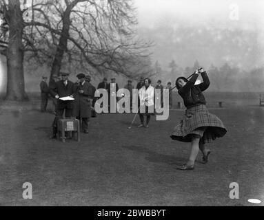 Women's automobile sports association open golf meeting at Wentworth club . Dr Nichol , a Scotch doctor . Stock Photo
