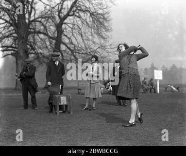 Women's automobile sports association open golf meeting at Wentworth club . Miss Sylvia Bayley . Stock Photo