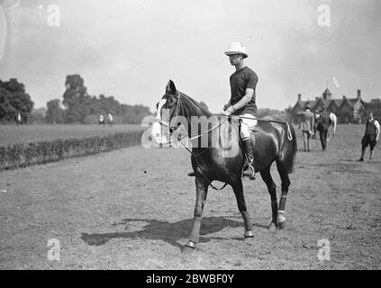 At Ranelagh . The Duke of York . 13 July 1927 Stock Photo