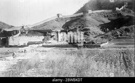 Great Wall of China North Pekin 1911 Stock Photo