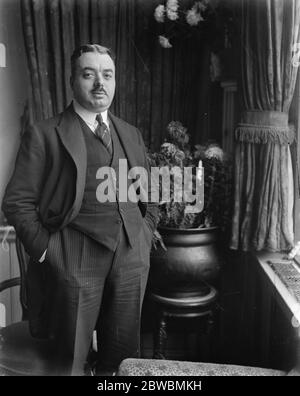 Mr Jerdano , Head of the Savoy restaurant in London 26 June 1923 Stock Photo