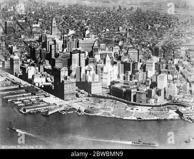 Prince of Wales visit to America Photo of New York 23 August 1924 Stock Photo