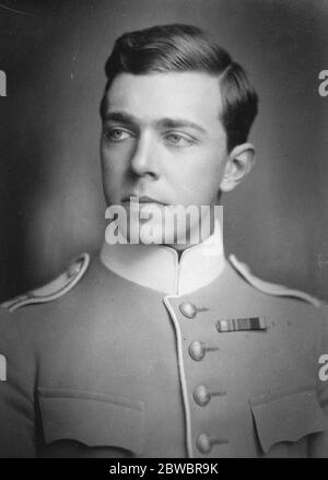 Prince Gustav Adolf of Sweden . 22 April 1926 Stock Photo