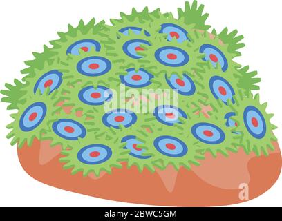 Coral icon, isometric style Stock Vector