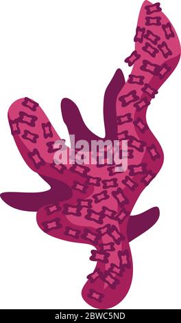 Underwater coral icon, isometric style Stock Vector