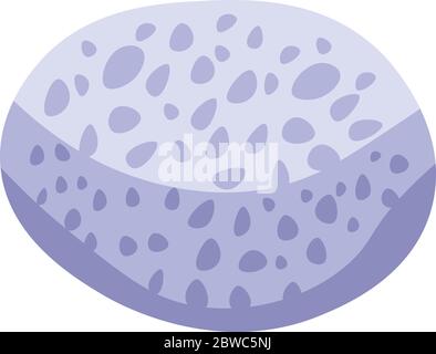 Coral stone icon, isometric style Stock Vector