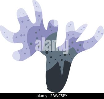 Gradient color coral icon, isometric style Stock Vector