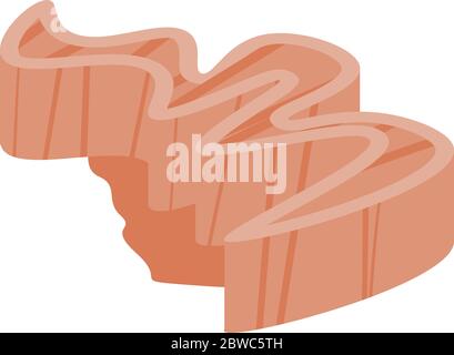 Ocean coral icon, isometric style Stock Vector