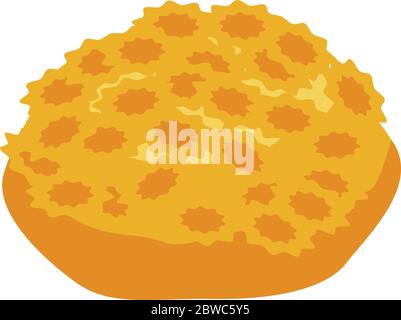 Beach coral icon, isometric style Stock Vector