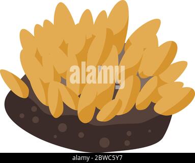 Marine coral icon, isometric style Stock Vector