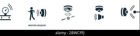 Motion Sensor icon. Simple element from sensors icons collection. Creative Motion Sensor icon ui, ux, apps, software and infographics Stock Vector