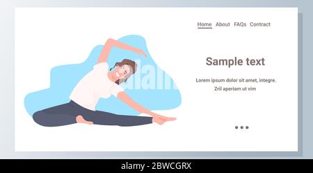 Woman full body workout fitness, aerobic and exercises set. Vector ...