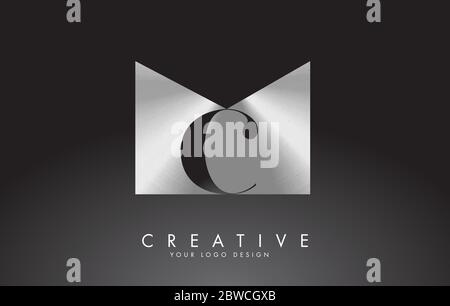 Letters MC vector logo. Simple MC Icon with Letters M and C. Creative Vector Illustration with letter M and letter C. Stock Vector