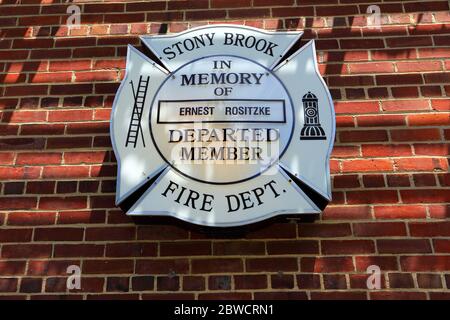 Stony Brook Fire Department tribute Long Island New York Stock Photo