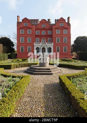 Rear view of The Dutch House part of Kew Palace a British royal palace in Kew Gardens, London, England Stock Photo