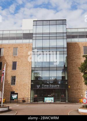 Time Square Offices of Bracknell Forest Council. 17 May 2020 Market Street Bracknell, Berkshire, UK Stock Photo