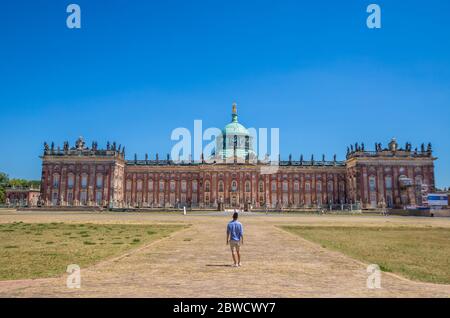 Neues Palais New Palace in Potsdam Stock Photo