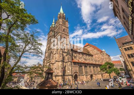 Saint Lawrence church in Nuremberg Germany Stock Photo