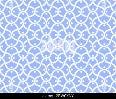 East blue ornament. Seamless pattern. Stock Vector
