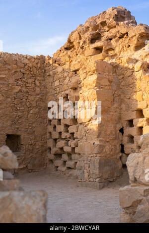 Judean Desert from Masada - Masada National Park, Dead Sea Region, Israel. Stock Photo