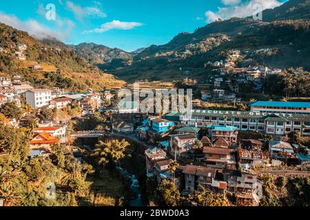 The Town of Banaue in the Philippines Stock Photo